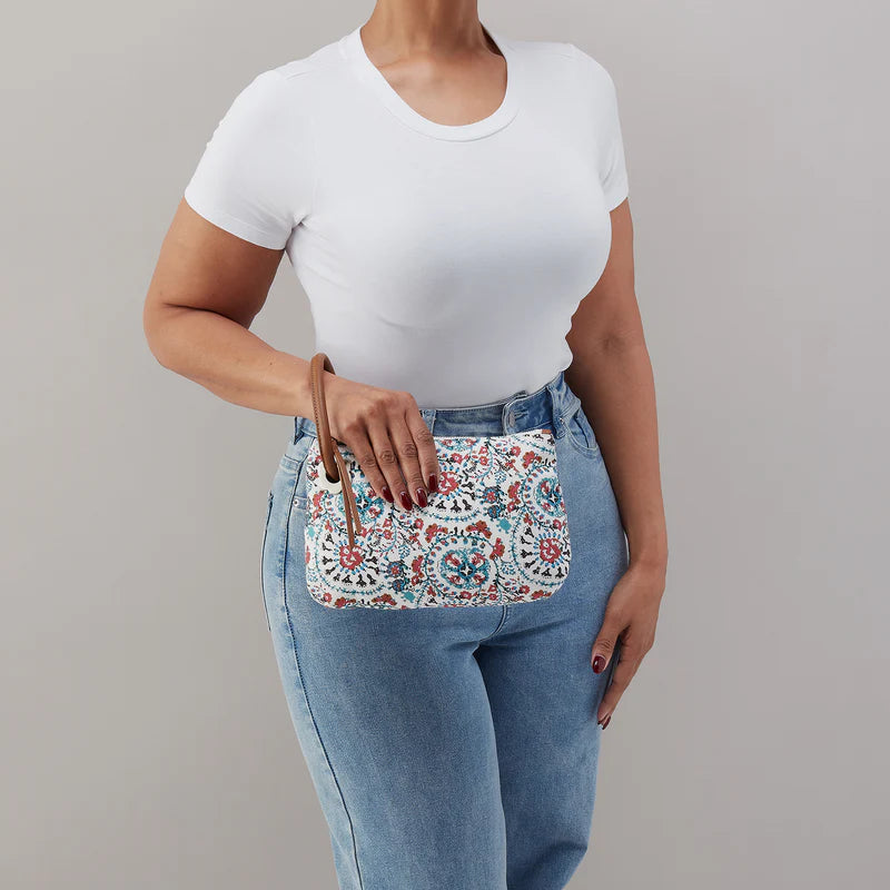 DAISY DAZE LARGE WRISTLET- BATIK BLOOMS CANVAS - Molly's! A Chic and Unique Boutique 