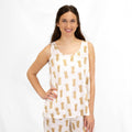 ADORABLE SLUMBER TANK WITH GOLDEN PINEAPPLES - Molly's! A Chic and Unique Boutique 