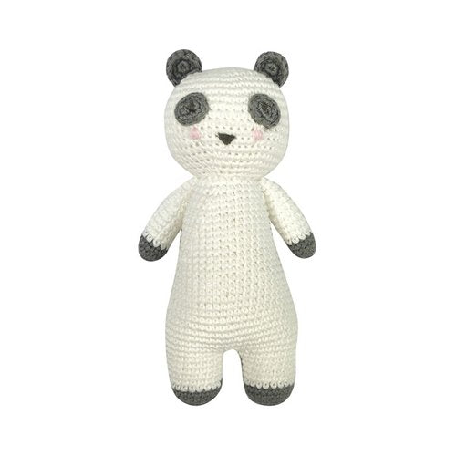 Crochet Panda Rattle Toy/ Doll