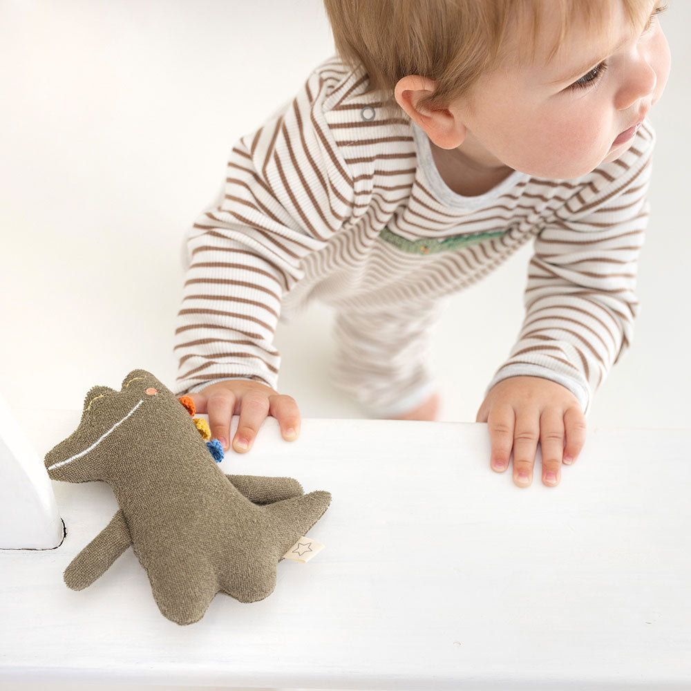 Casey Croco Terry Cloth Rattle Toy - Molly's! A Chic and Unique Boutique 