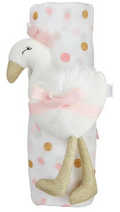 DOT SWADDLE AND RATTLE SET - Molly's! A Chic and Unique Boutique 