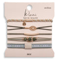 "Ace" Green & Gold Tennis Racket Charm Hair Tie Bracelets
