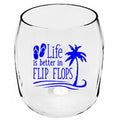 LIFE IS BETTER IN FLIP FLOPS WINE TUMBLER - Molly's! A Chic and Unique Boutique 