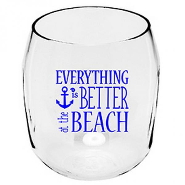 EVERYTHING IS BETTER AT THE BEACH WINE TUMBLER - Molly's! A Chic and Unique Boutique 