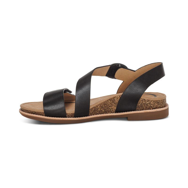 TAMARA ASSYMETRICAL QUARTER STRAP SANDAL - Molly's! A Chic and Unique Boutique 