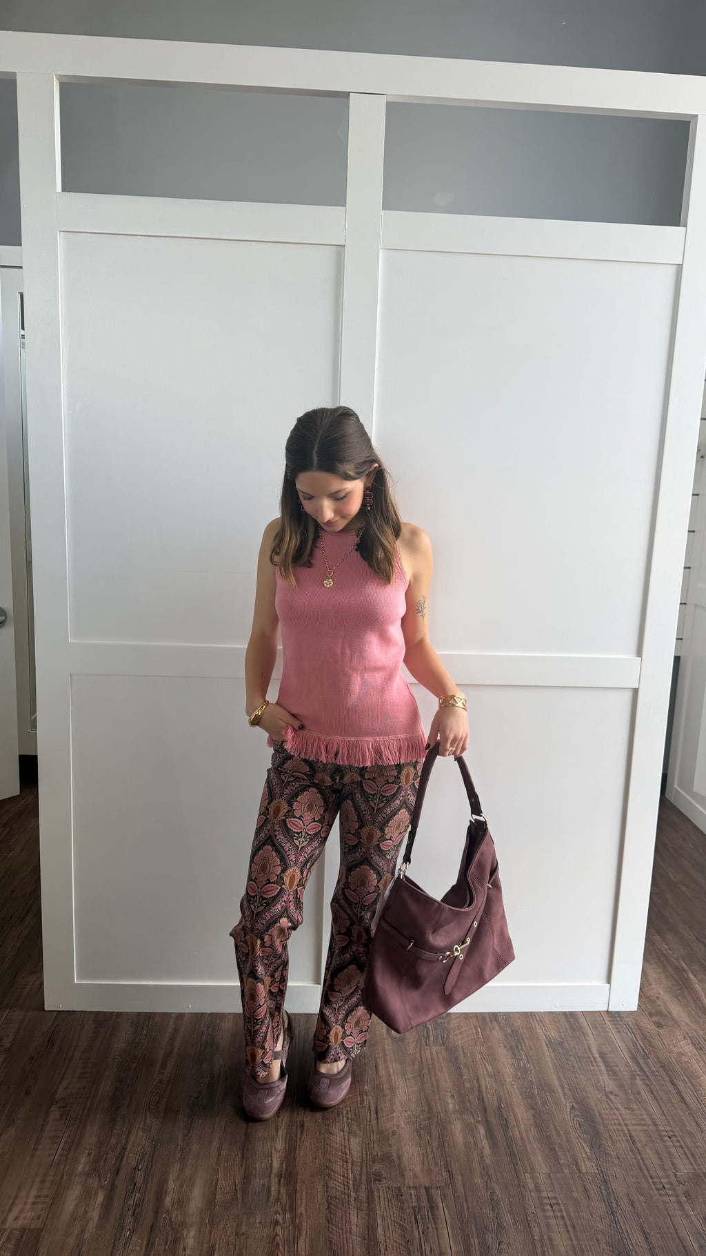 Maren Kick Flare Pan Veranda Damask Rose