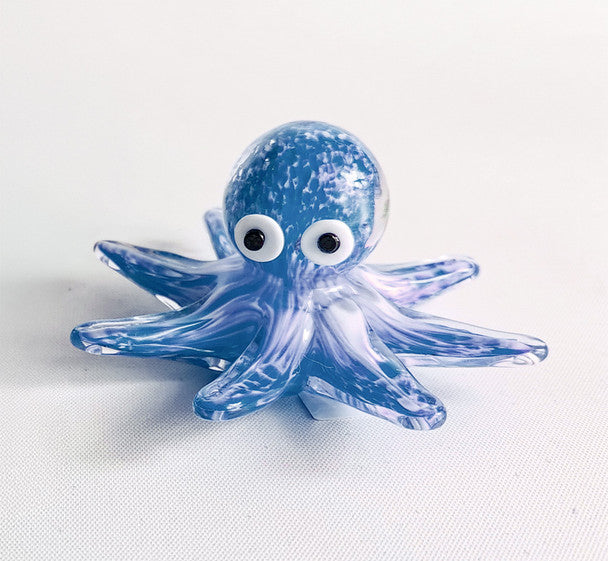 BLUE GLASS SMALL OCTOPUS - Molly's! A Chic and Unique Boutique 