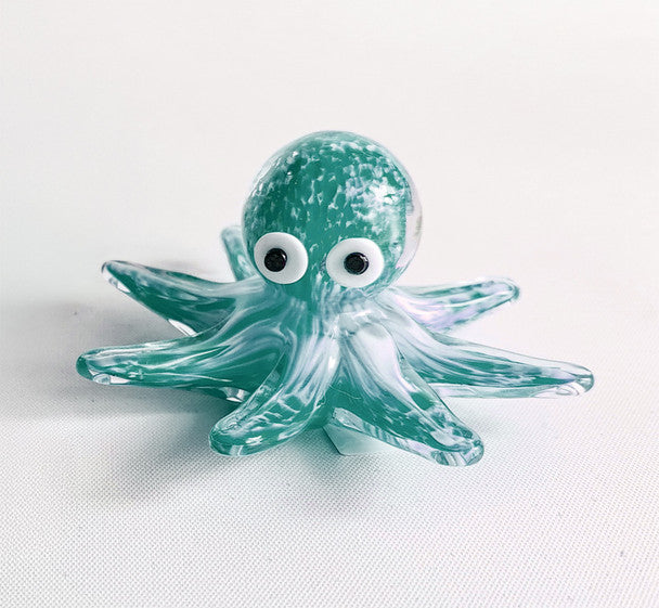 GREEN GLASS SMALL OCTOPUS - Molly's! A Chic and Unique Boutique 