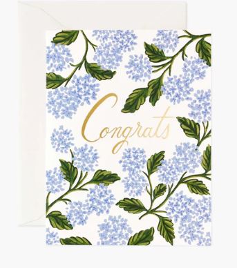 HYDRANGEA CONGRATS CARD - Molly's! A Chic and Unique Boutique 