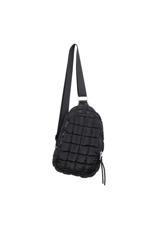 BLACK QUILTED CROSSBODY SLING BAG *PREVIEW* - Molly's! A Chic and Unique Boutique 