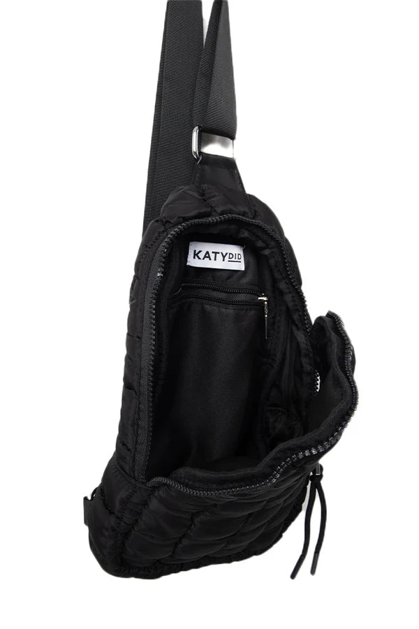 BLACK QUILTED CROSSBODY SLING BAG *PREVIEW* - Molly's! A Chic and Unique Boutique 