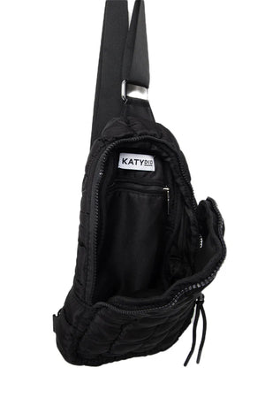BLACK QUILTED CROSSBODY SLING BAG *PREVIEW* - Molly's! A Chic and Unique Boutique 