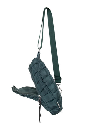 FOREST GREEN QUILTED SLING BAG *PREVIEW* - Molly's! A Chic and Unique Boutique 