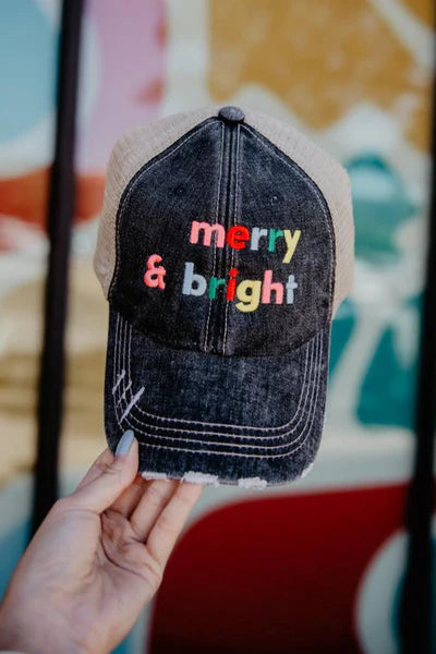 MERRY AND BRIGHT (MULTI) TRUCKER HAT *PREVIEW* - Molly's! A Chic and Unique Boutique 