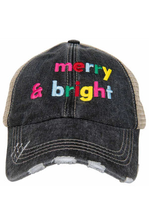 MERRY AND BRIGHT (MULTI) TRUCKER HAT *PREVIEW* - Molly's! A Chic and Unique Boutique 