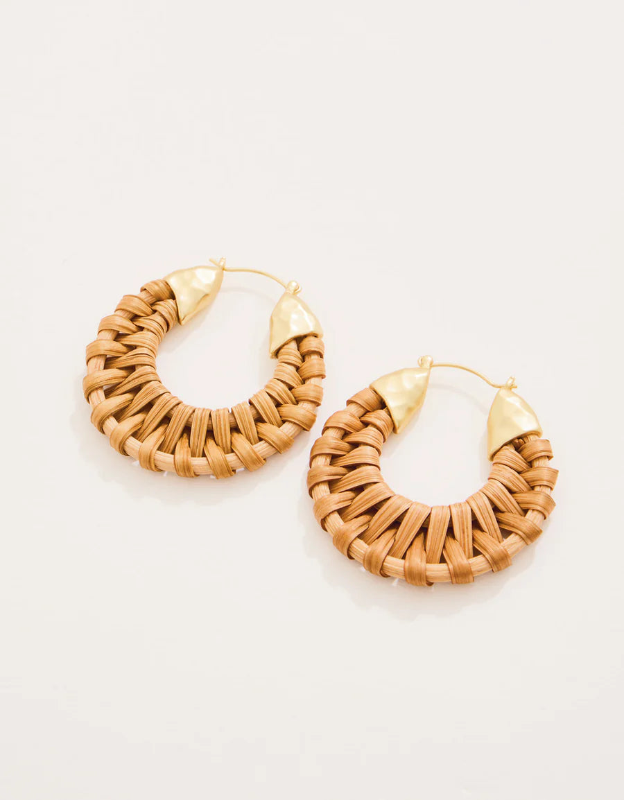 WICKER HOOP EARRINGS *PREVIEW* - Molly's! A Chic and Unique Boutique 