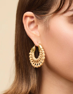WICKER HOOP EARRINGS *PREVIEW* - Molly's! A Chic and Unique Boutique 