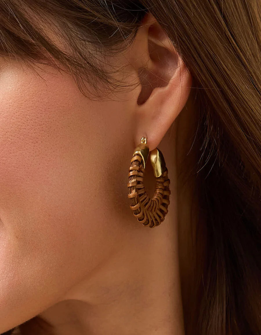 WICKER HOOP EARRINGS *PREVIEW* - Molly's! A Chic and Unique Boutique 