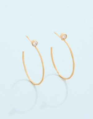 ULTRATHIN HOOP EARRINGS 24MM *PREVIEW* - Molly's! A Chic and Unique Boutique 