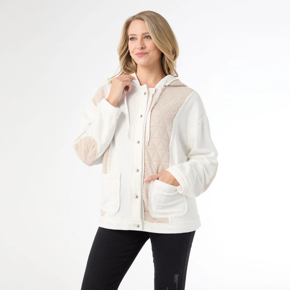 TATYANA PIECED QUILTED HOODED SWEATSHIRT *PREVIEW* - Molly's! A Chic and Unique Boutique 
