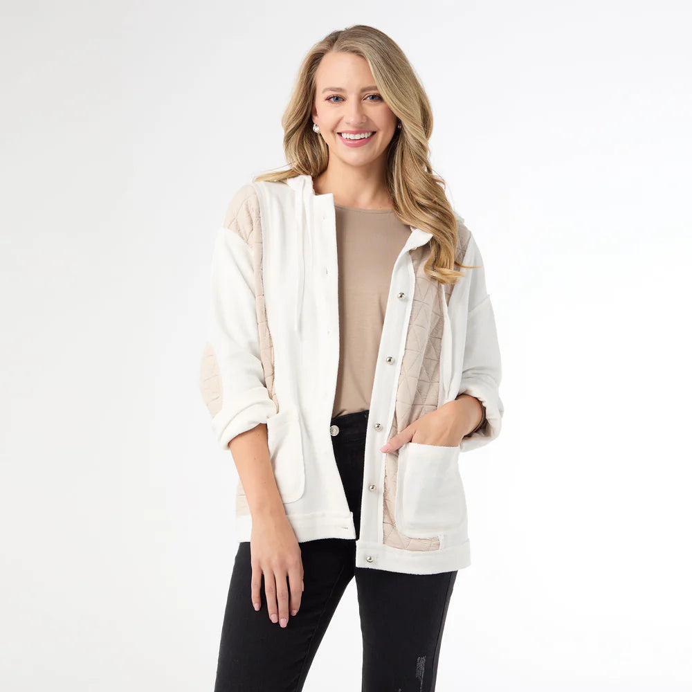 TATYANA PIECED QUILTED HOODED SWEATSHIRT *PREVIEW* - Molly's! A Chic and Unique Boutique 