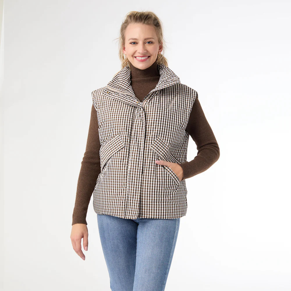 TALEN PRINTED DOWN FILLED VEST *PREVIEW* - Molly's! A Chic and Unique Boutique 