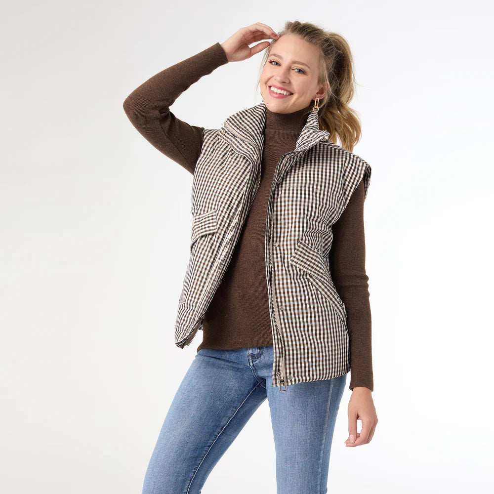 TALEN PRINTED DOWN FILLED VEST *PREVIEW* - Molly's! A Chic and Unique Boutique 