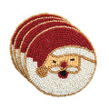 SANTA BEADED COASTER SET *PREVIEW* - Molly's! A Chic and Unique Boutique 