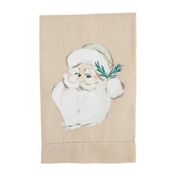 WHITE SANTA PAINTED TOWEL *PREVIEW* - Molly's! A Chic and Unique Boutique 