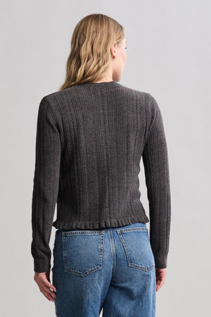 COZYCHIC ULTRA LITE CABLE KNIT CARDIGAN WITH RUFFLE *PREVIEW* - Molly's! A Chic and Unique Boutique 