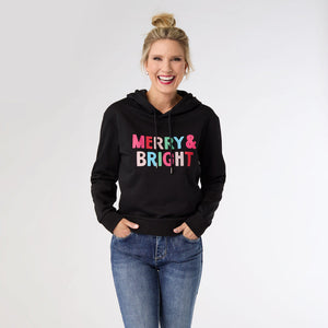 MERRY & BRIGHT HOODED SWEATSHIRT *PREVIEW* - Molly's! A Chic and Unique Boutique 