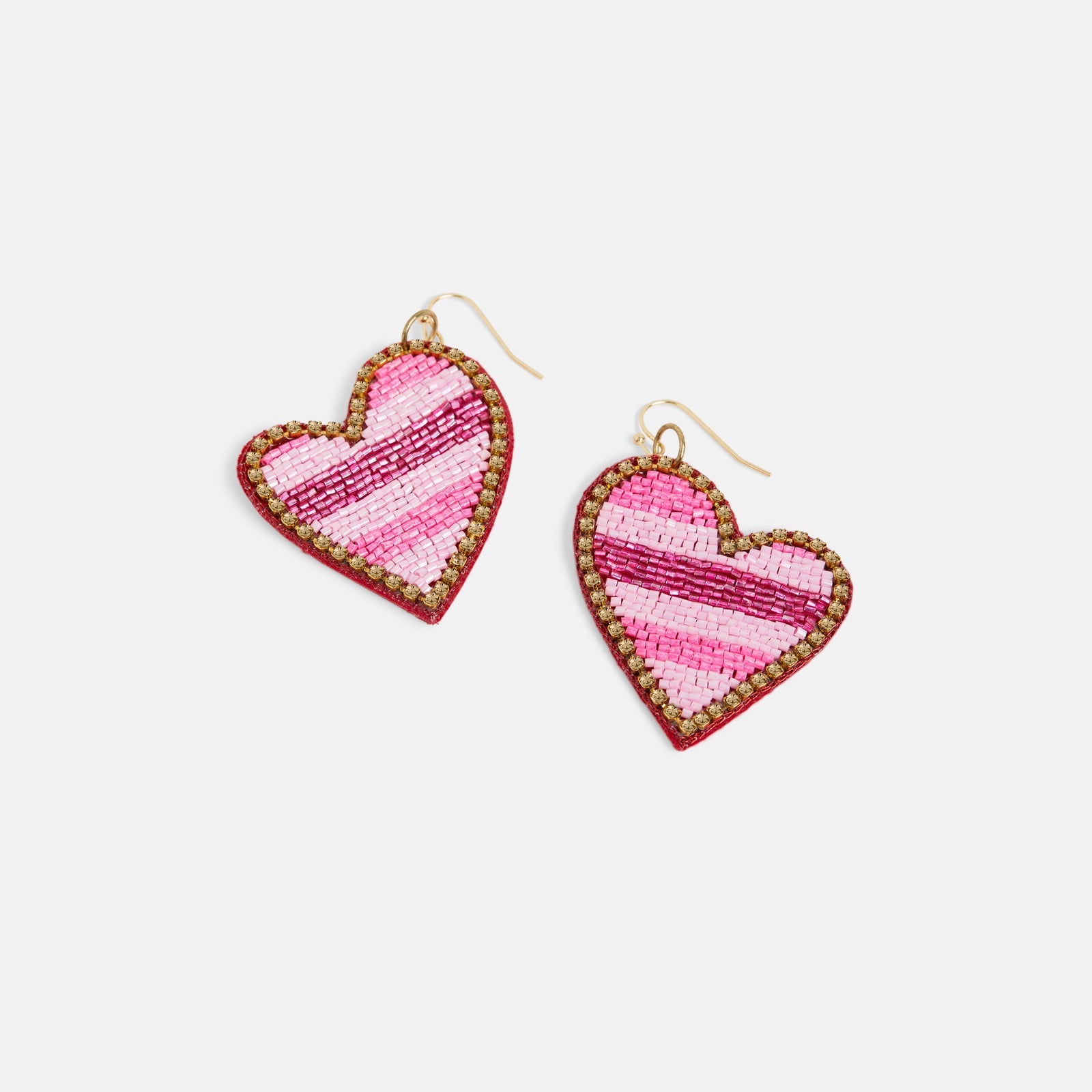 ASYMMETRICAL HEART BEADED EARRINGS *PREVIEW* - Molly's! A Chic and Unique Boutique 