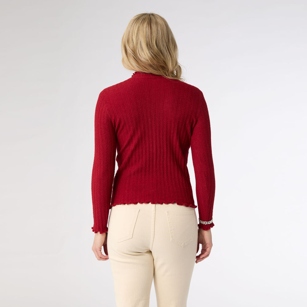 AVALEE FUNNEL NECK CABLE KNIT SWEATER *PREVIEW* - Molly's! A Chic and Unique Boutique 