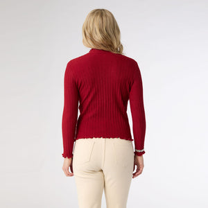 AVALEE FUNNEL NECK CABLE KNIT SWEATER *PREVIEW* - Molly's! A Chic and Unique Boutique 