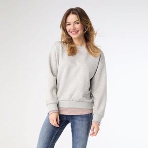 ASTORIA SPARKLE SWEATSHIRT WITH STRIPE TRIM *PREVIEW* - Molly's! A Chic and Unique Boutique 