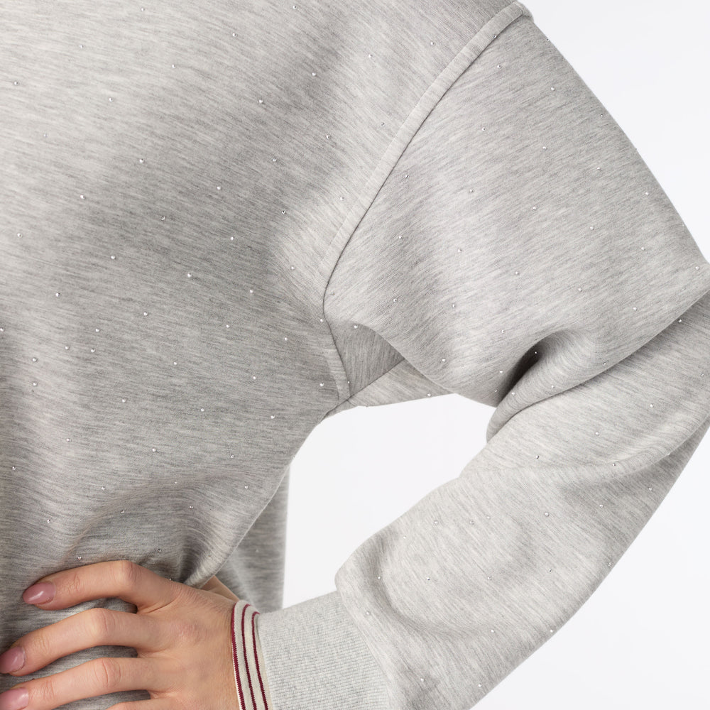 ASTORIA SPARKLE SWEATSHIRT WITH STRIPE TRIM *PREVIEW* - Molly's! A Chic and Unique Boutique 