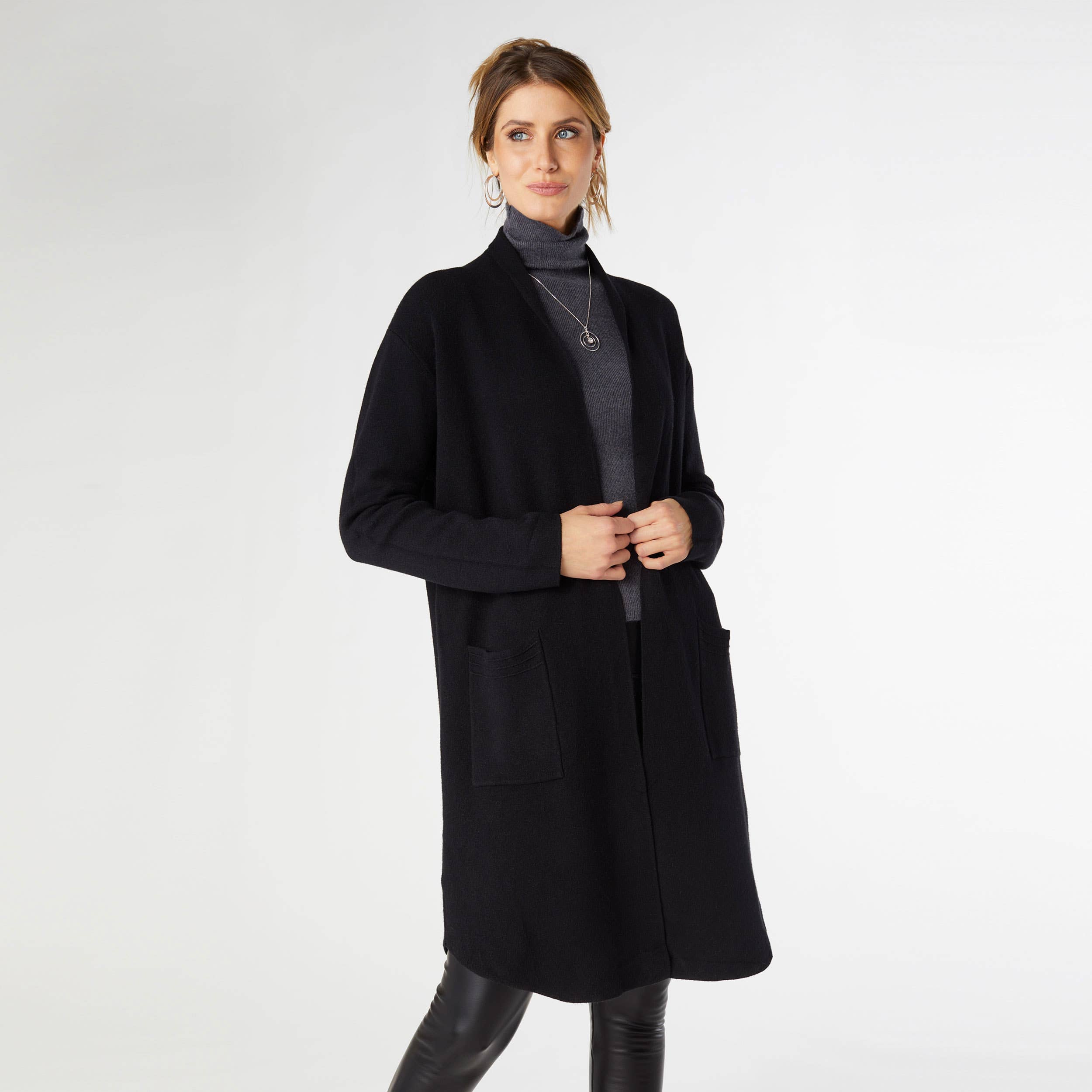 HEAVENLY-LUXE LONG CARDIGAN WITH LATTICE BACK *PREVIEW* - Molly's! A Chic and Unique Boutique 