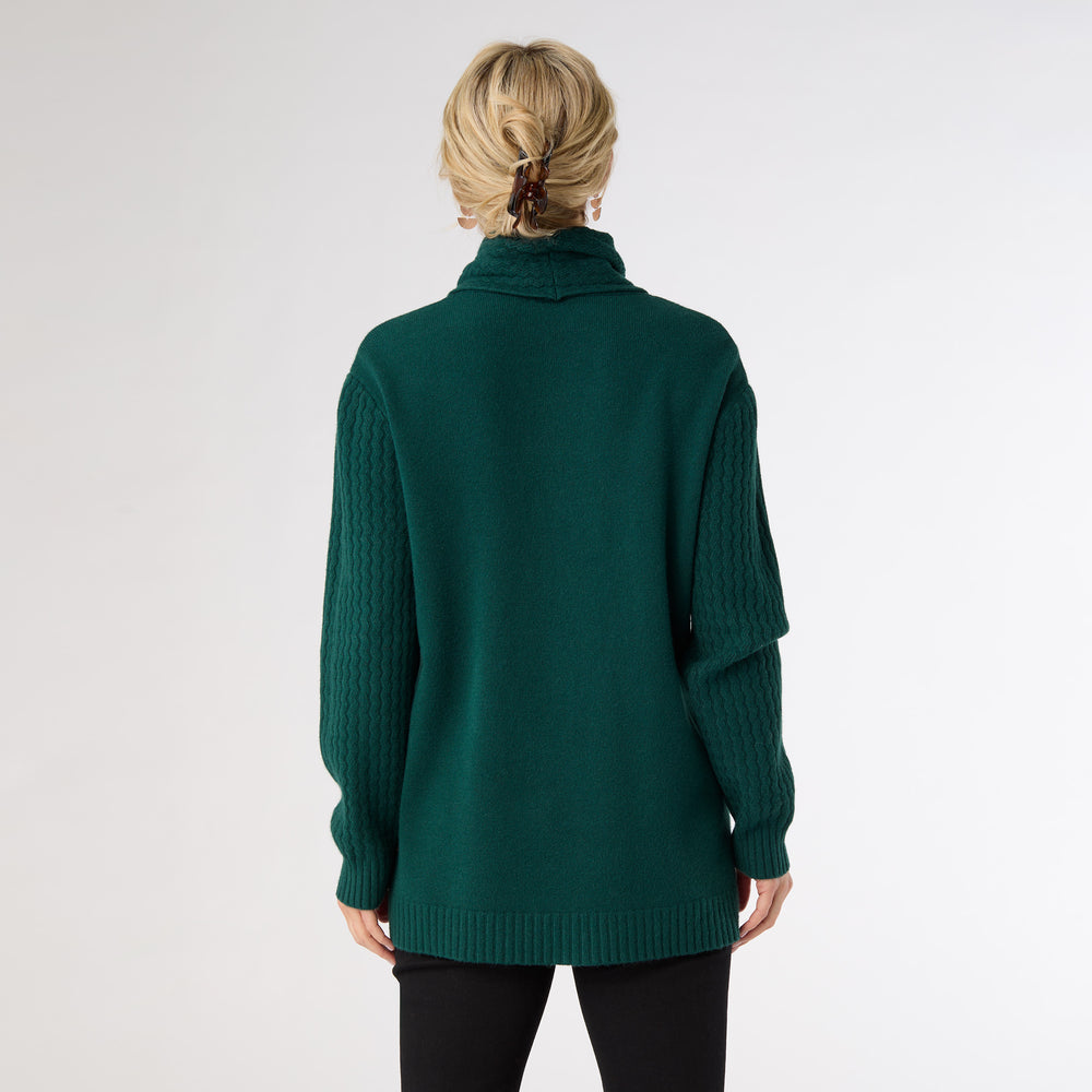 HEAVENLY-LUXE COWL NECK CABLE SWEATER WITH POCKETS *PREVIEW* - Molly's! A Chic and Unique Boutique 