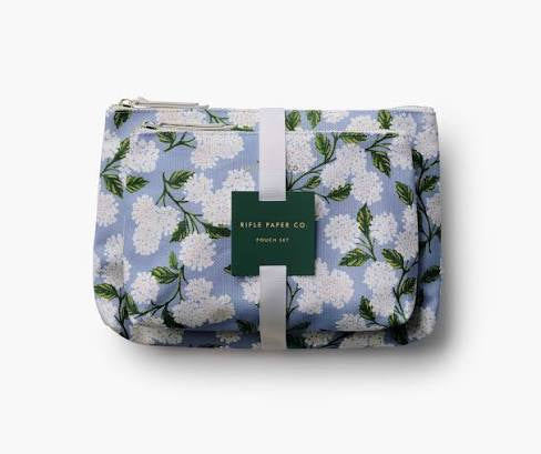 HYDRANGEA ZIPPERED POUCH SET *PREVIEW* - Molly's! A Chic and Unique Boutique 