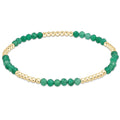 BLISSFUL PATTERN 2.5MM BEAD BRACELET-GREEN ONYX - Molly's! A Chic and Unique Boutique 