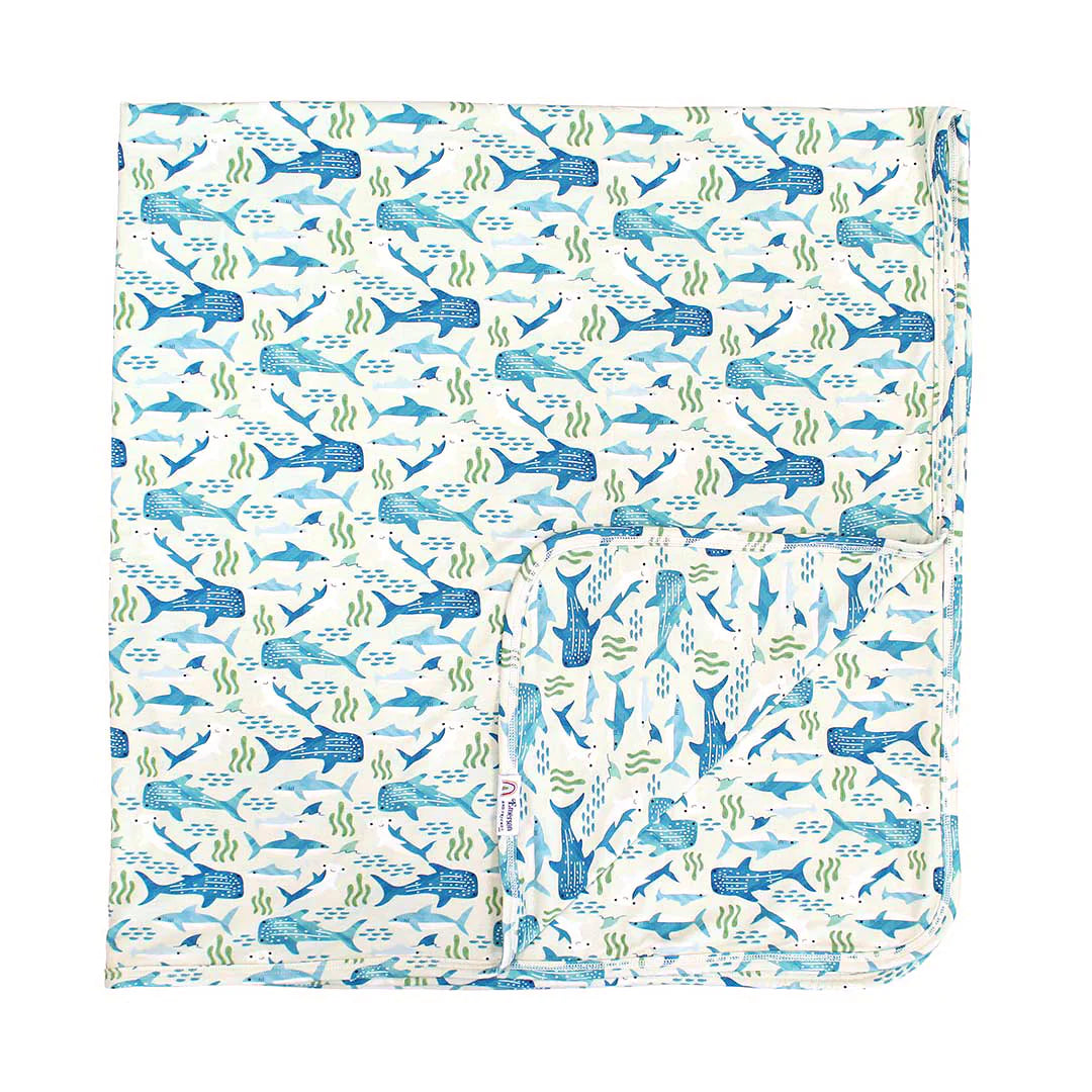 SHARK FRIENDS LUXURY BAMBOO BLANKET - Molly's! A Chic and Unique Boutique 