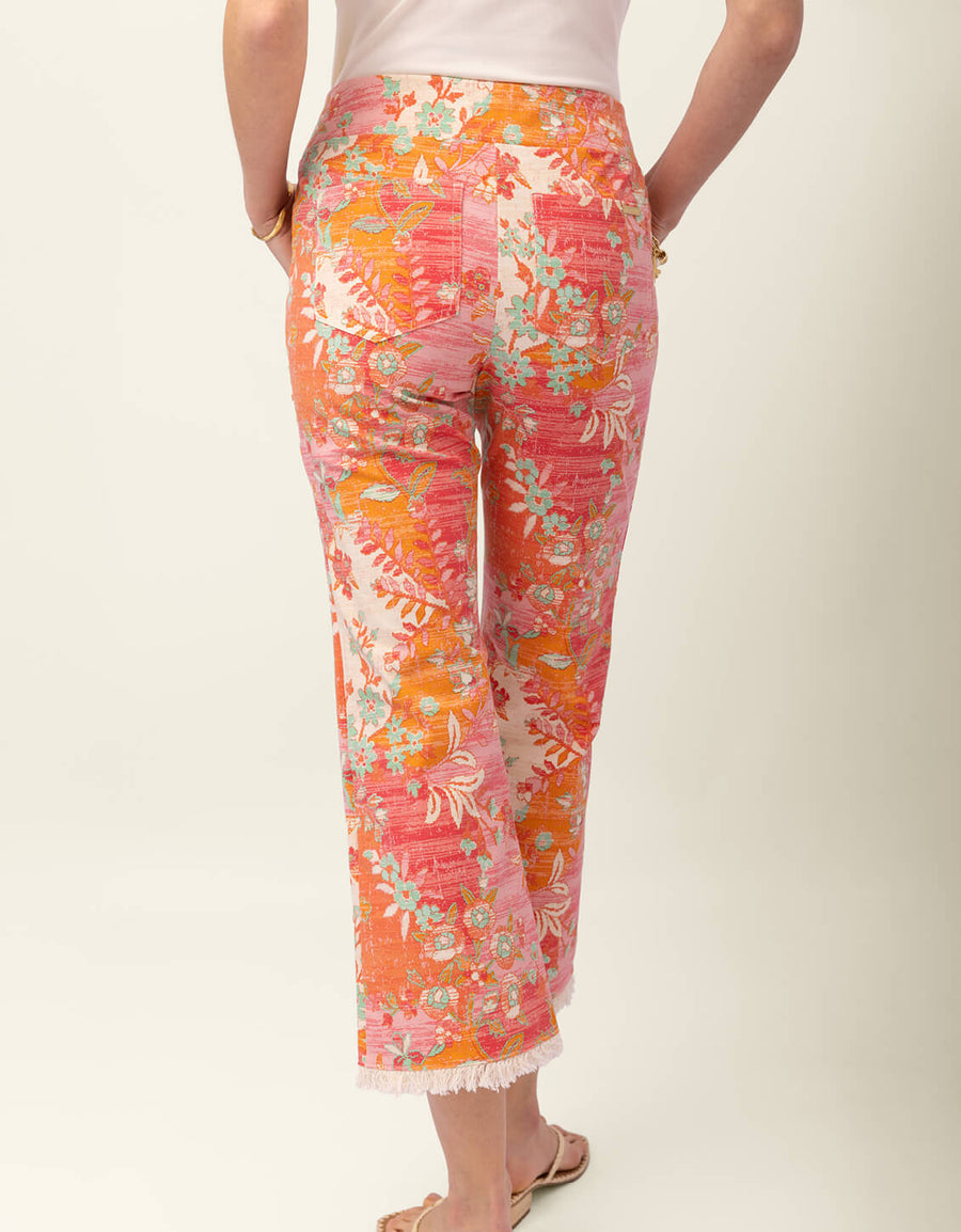 MAREN FRINGE PANT CASTILLO FLORAL ABSTRACT - Molly's! A Chic and Unique Boutique 