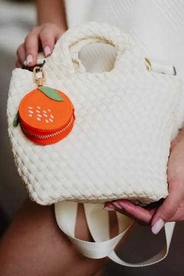 SWEET ORANGE COIN POUCH KEYCHAIN - Molly's! A Chic and Unique Boutique 