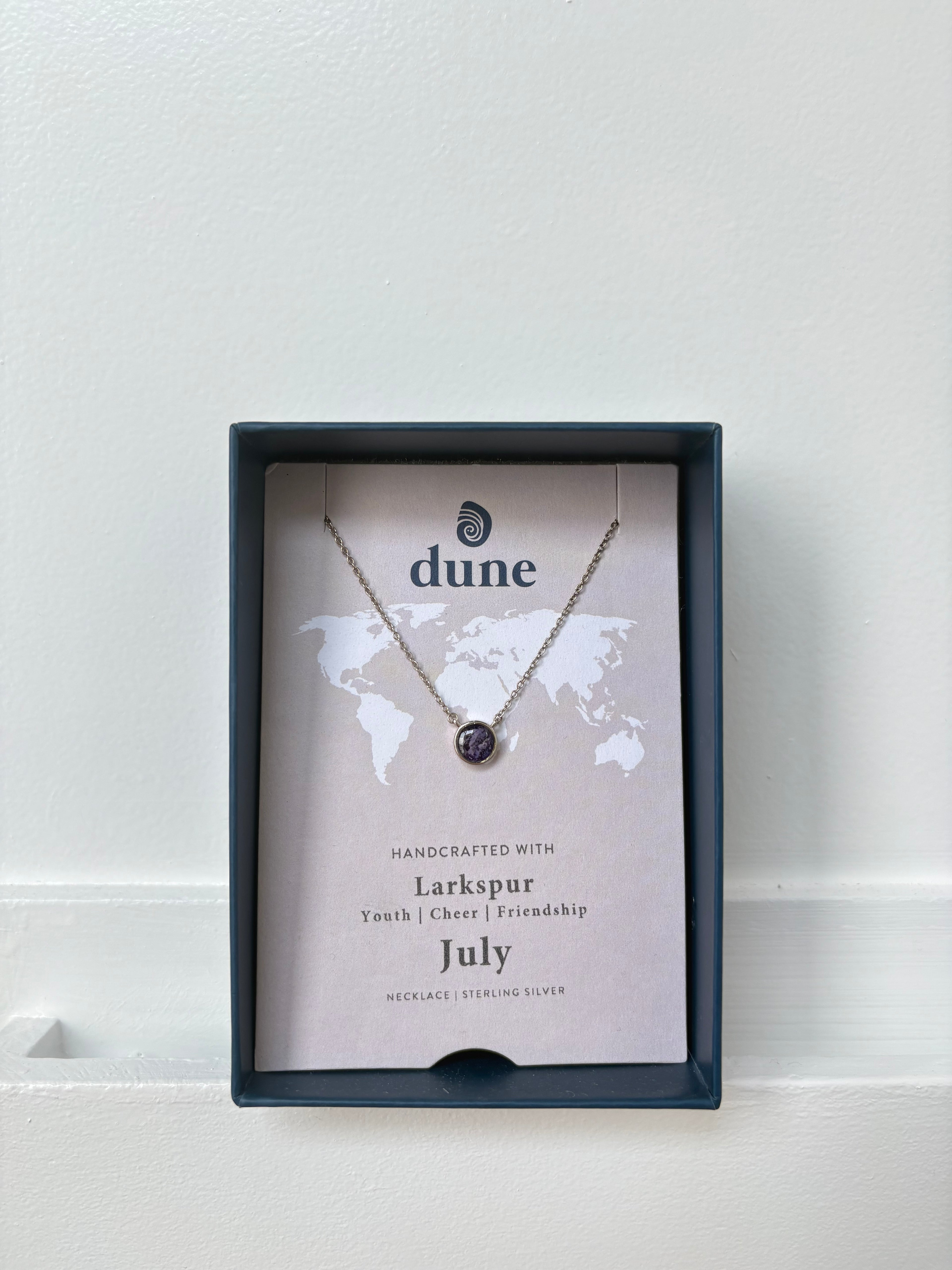 JULY BIRTH FLOWER NECKLACE
