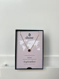 SEPTEMBER BIRTH FLOWER NECKLACE