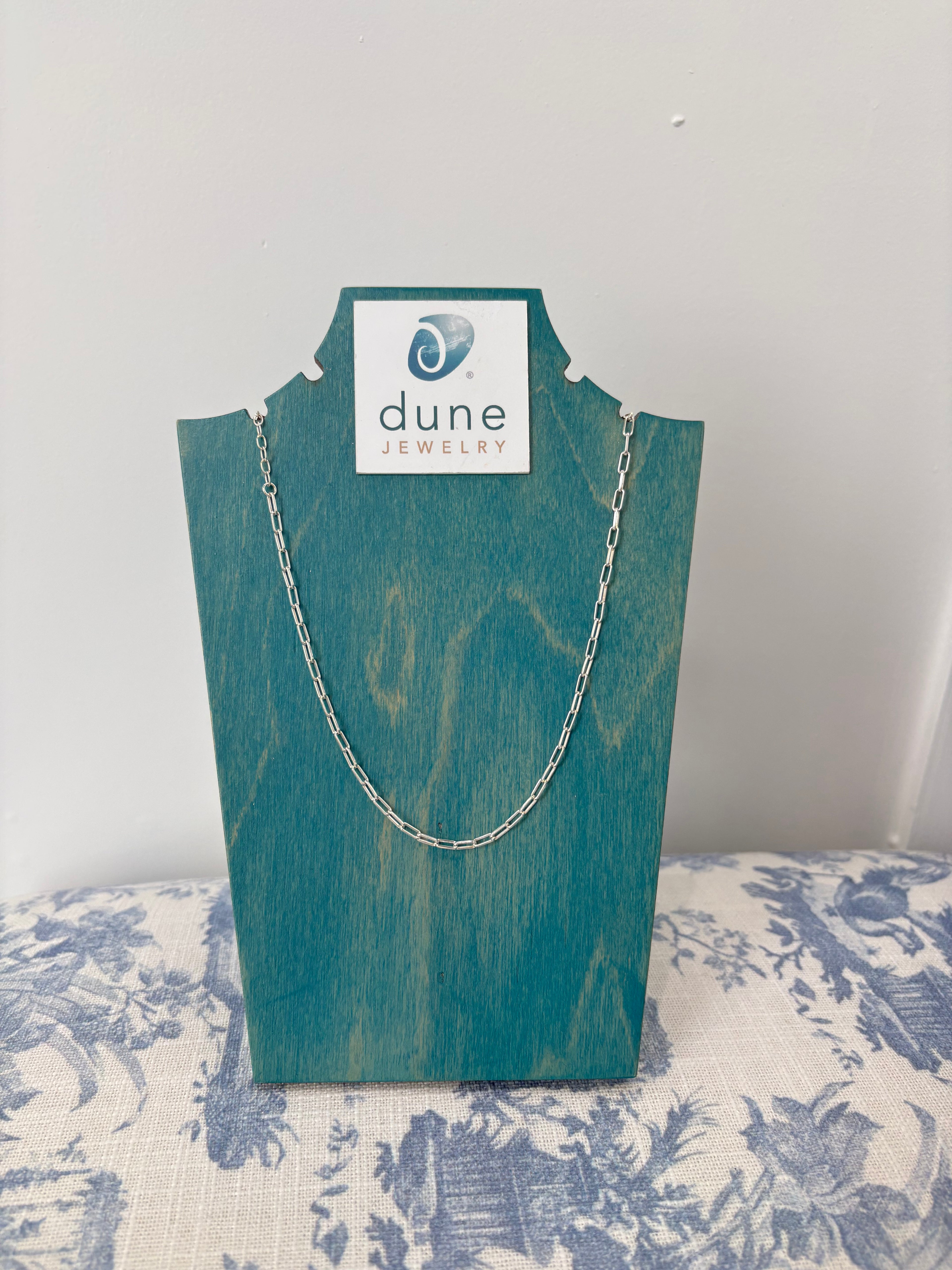 PAPERCLIP CHAIN SILVER