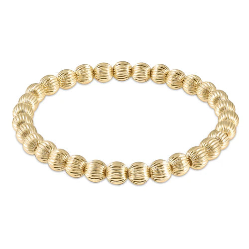 Dignity 6mm Bead Bracelet- Gold - Molly's! A Chic and Unique Boutique 