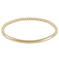 BLISS BAR TEXTURED 3MM BEAD BRACELET- GOLD - Molly's! A Chic and Unique Boutique 