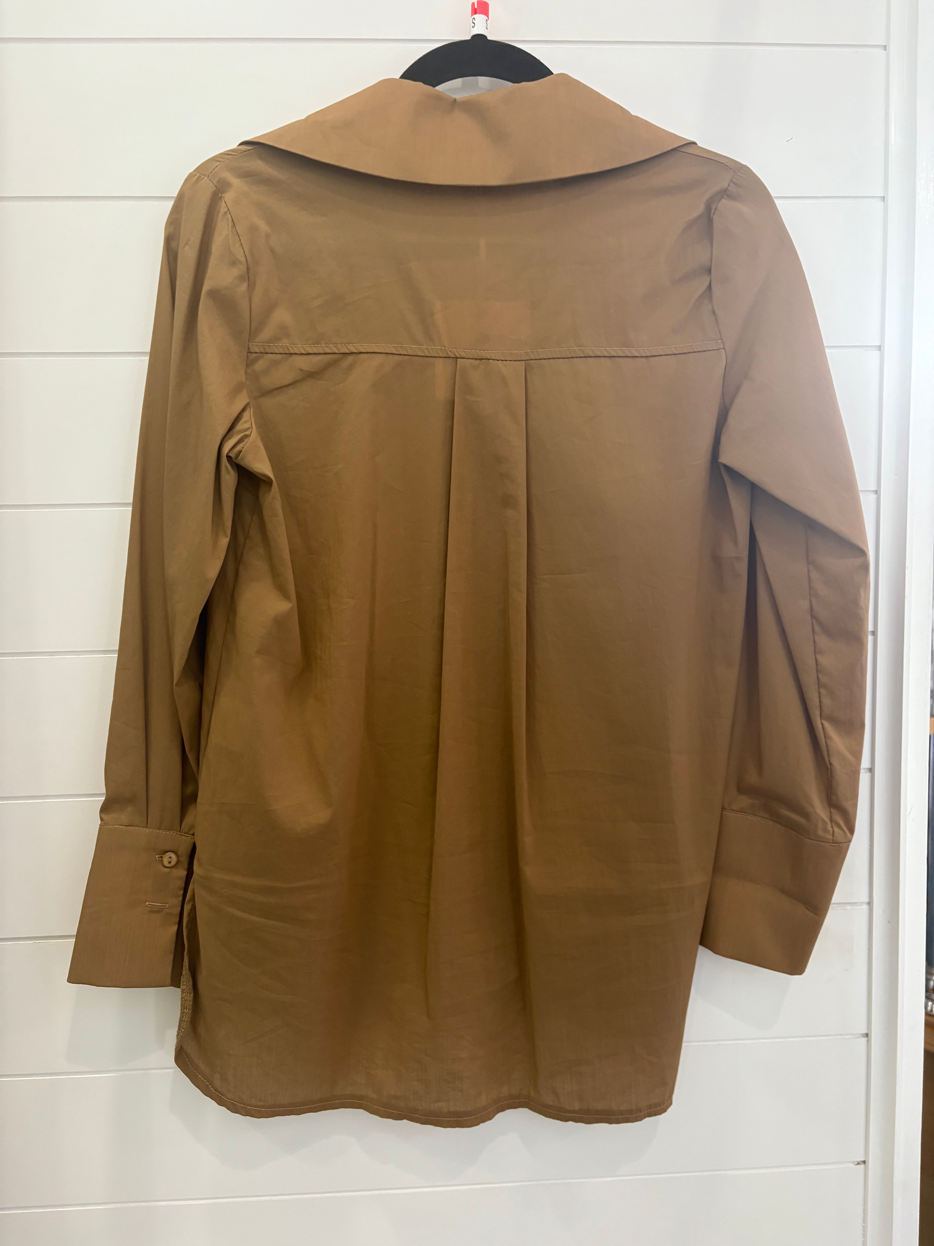 JORDAN SHIRT CAMEL - Molly's! A Chic and Unique Boutique 