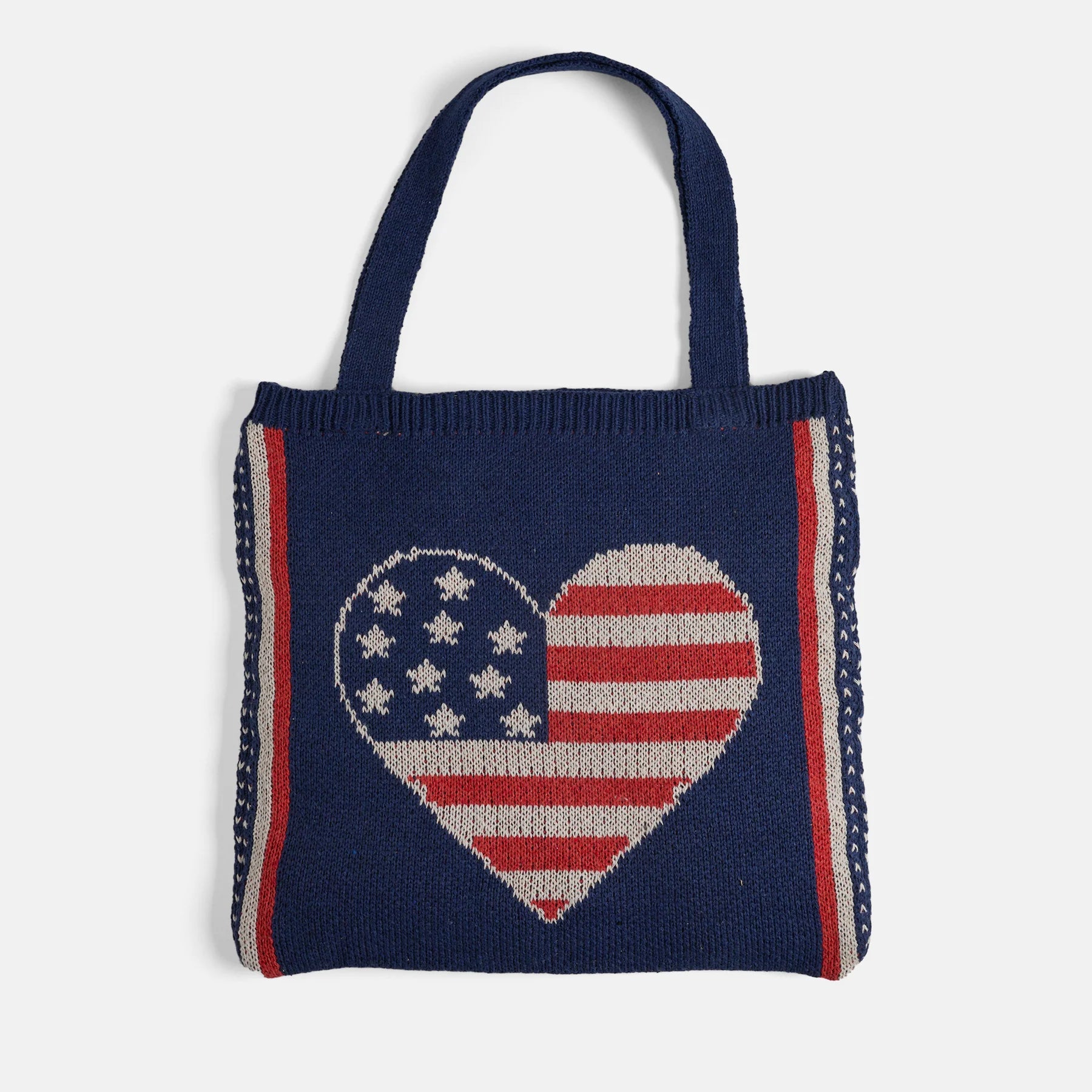 LOVE USA KNITTED TOTE